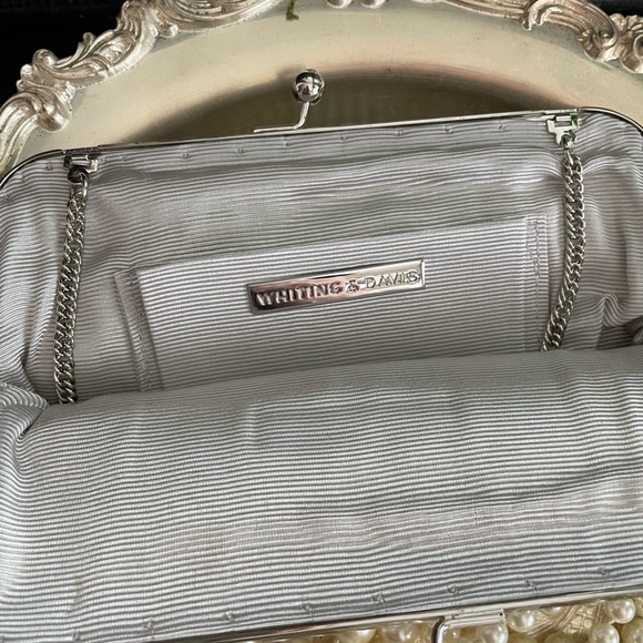 Whiting & Davis Dimple Mesh Crystal Clutch Bag - Picture 6 of 7
